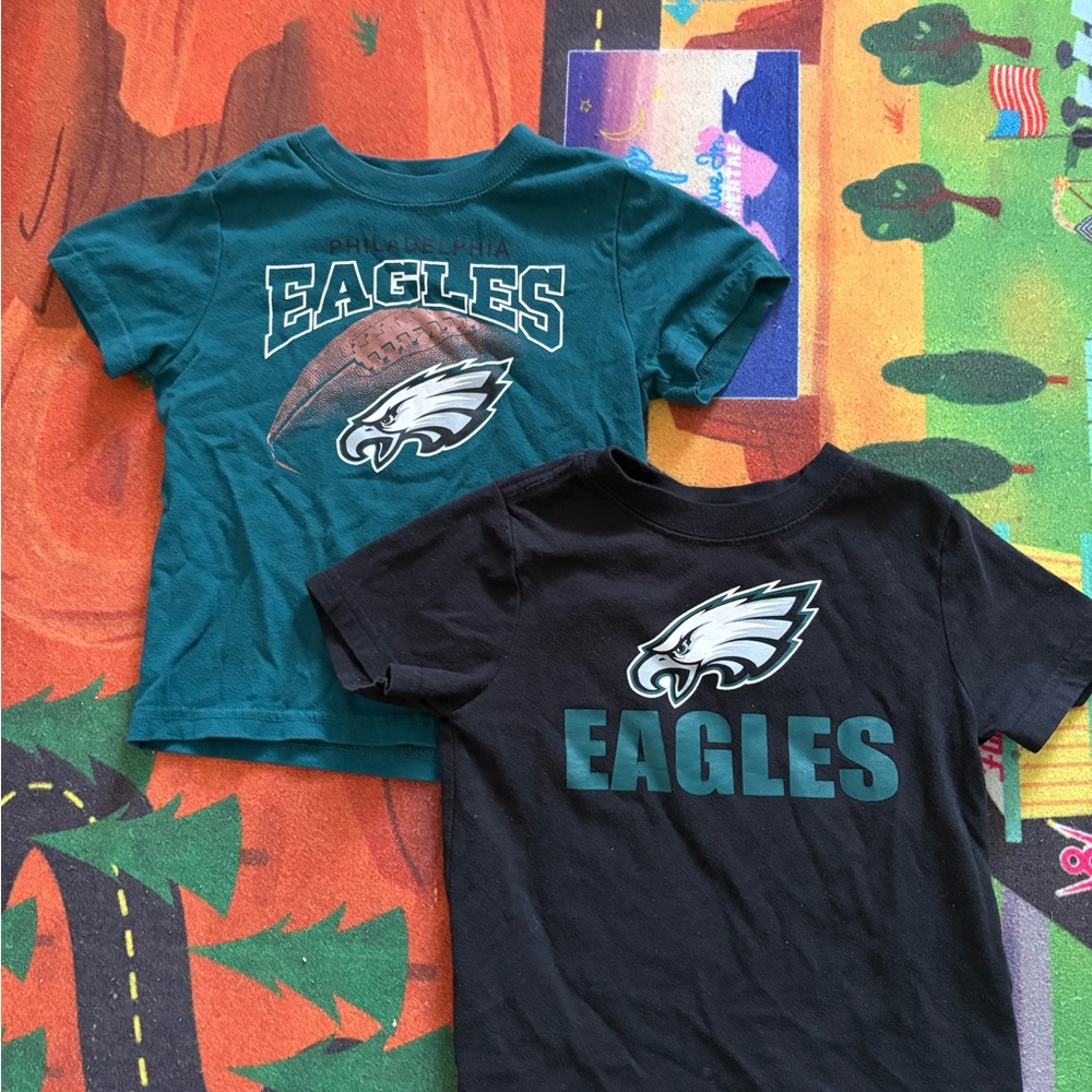 Eagles Kids T-Shirt Set - Green and Black